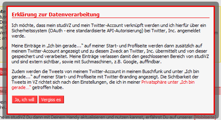 St2 in StudiVZ meets Twitter