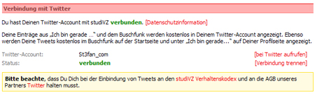 St7 in StudiVZ meets Twitter