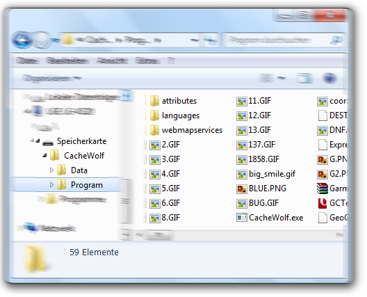 Cw 6 in Installation von CacheWolf