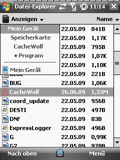 Cw 7 in Installation von CacheWolf
